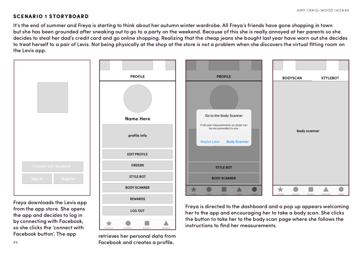 Scenario storyboarding